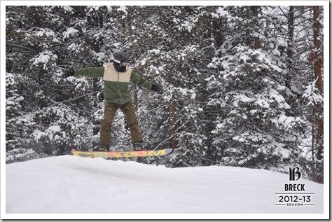 Kirk jumping at Breckenridge