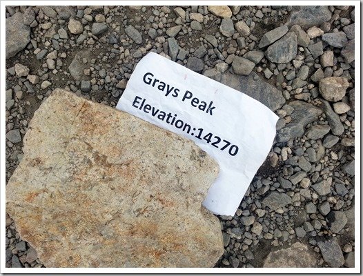 Gray's Peak - Elevation 14270