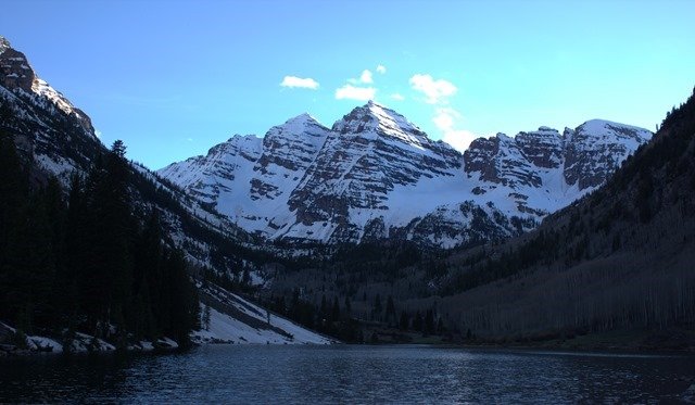 Sunset at the Maroon Bells