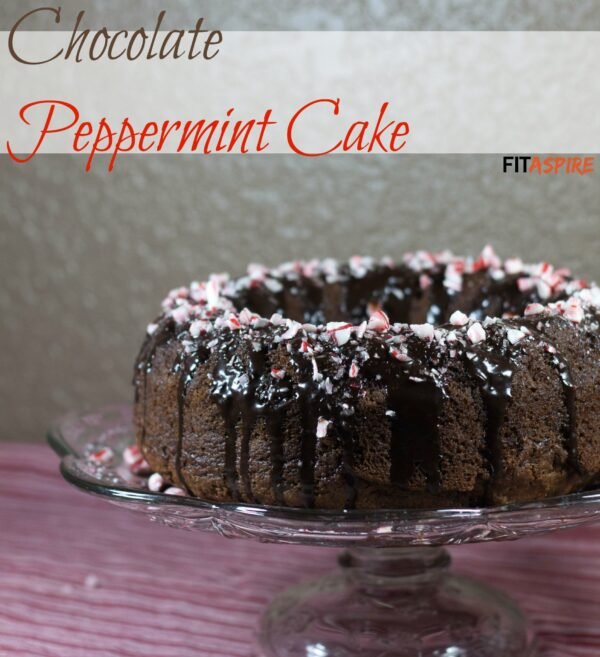Chocolate Peppermint Cake// FITaspire.com