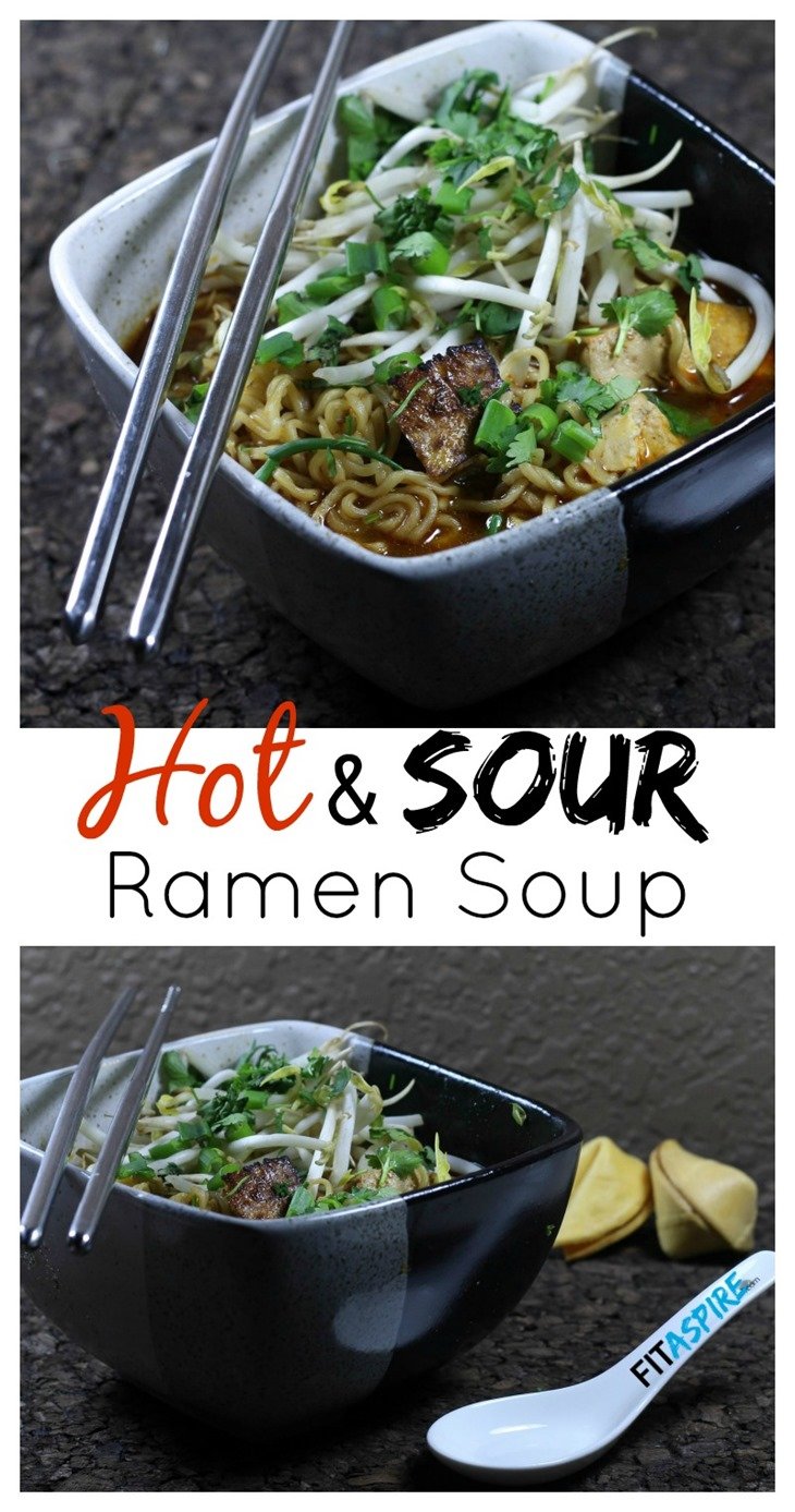 Hot and Sour Ramen Soup Recipe // FITaspire Hot and Sour Ramen Soup Recipe // FITaspire