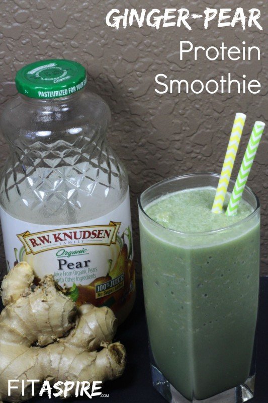 Ginger Pear Protein Smoothie